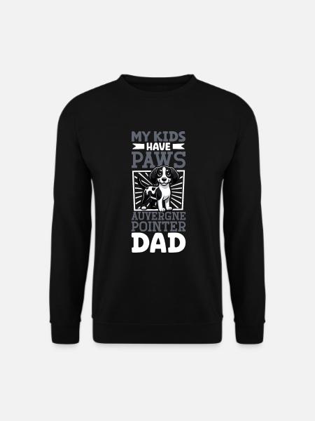 Braque d'Auvergne Papa - Unisex Sweatshirt - black