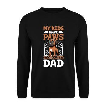 Broholmer Papa - Sweat-shirt Unisexe - noir - Devant - Alina (178cm) & Michal (187cm)