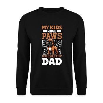 Papa bullmastiff - Sweat-shirt Unisexe - noir - Devant - Alina (178cm) & Michal (187cm)