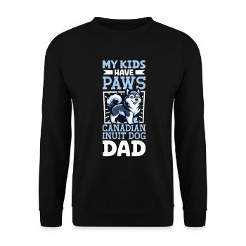 Canadian Eskimo Dog Dad - Unisex Sweatshirt - black - Front - Alina (178cm) & Michal (187cm)