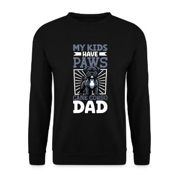 Cane Corso Papa - Unisex Sweatshirt - black - Front - Alina (178cm) & Michal (187cm)