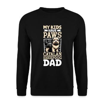 Gos d’Atura Català Papa - Unisex Pullover - Schwarz - Vorne - Alina (178cm) & Michal (187cm)