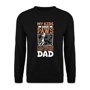 Colombian Fino Hound Dad - Unisex Sweatshirt - black - Front - Alina (178cm) & Michal (187cm)