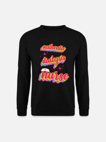 Authentische Dialyseschwester im Retro-Stil - Unisex Pullover - Schwarz