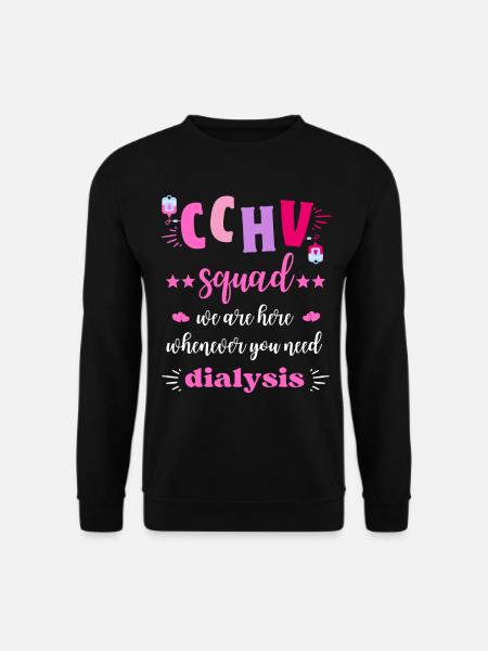 CCHV Squad Dialysis Nurse Team - Unisex Sweatshirt - black
