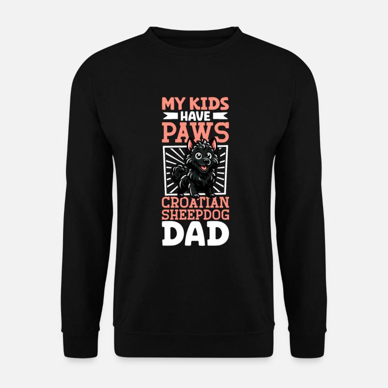 Croatian Shepherd Dad - Unisex Sweatshirt - black