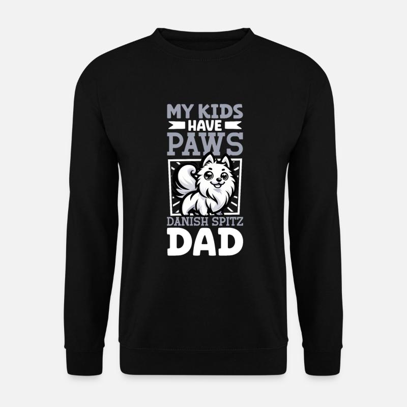 Papa Spitz Danois - Sweat-shirt Unisexe - noir