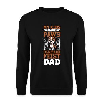 Denmark Feist Papa - Unisex Pullover - Schwarz - Vorne - Alina (178cm) & Michal (187cm)