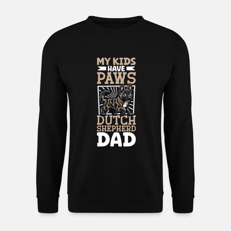 Holländischer Schäferhund Papa - Unisex Pullover - Schwarz