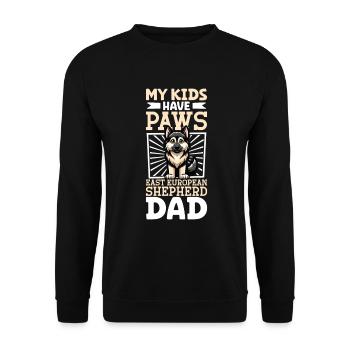 Eastern European Shepherd Dad - Unisex Sweatshirt - black - Front - Alina (178cm) & Michal (187cm)