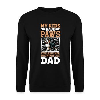 Entlebucher Chien de montagne papa - Sweat-shirt Unisexe - noir - Devant - Alina (178cm) & Michal (187cm)