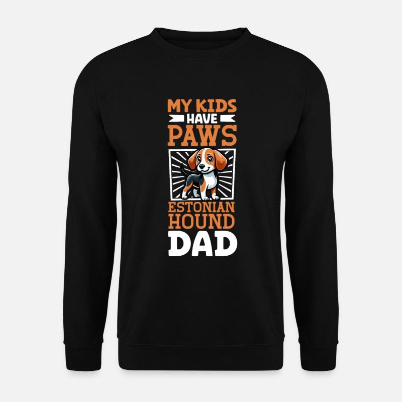 Estonian Hound Dad - Unisex Sweatshirt - black