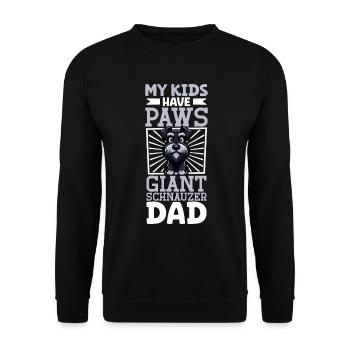 Giant Schnauzer Dad - Unisex Sweatshirt - black - Front - Alina (178cm) & Michal (187cm)