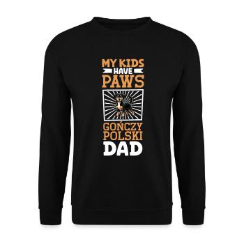 Gonczy Polski Papa - Unisex Sweatshirt - black - Front - Alina (178cm) & Michal (187cm)