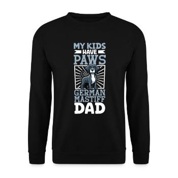 Dogue Allemand Papa - Sweat-shirt Unisexe - noir - Devant - Alina (178cm) & Michal (187cm)