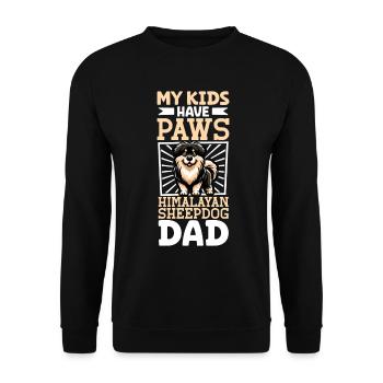 Himalaya Schäferhund Papa - Unisex Pullover - Schwarz - Vorne - Alina (178cm) & Michal (187cm)