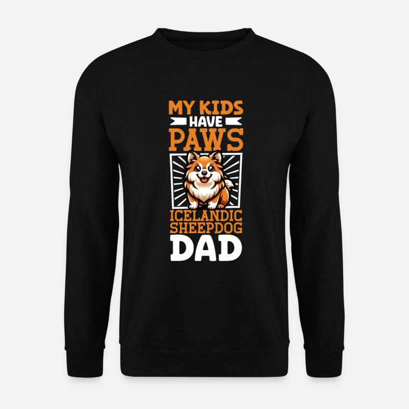 Icelandic Dog Dad - Unisex Sweatshirt - black