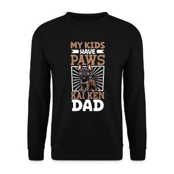 Kai Ken Papa - Unisex Sweatshirt - black - Front - Alina (178cm) & Michal (187cm)