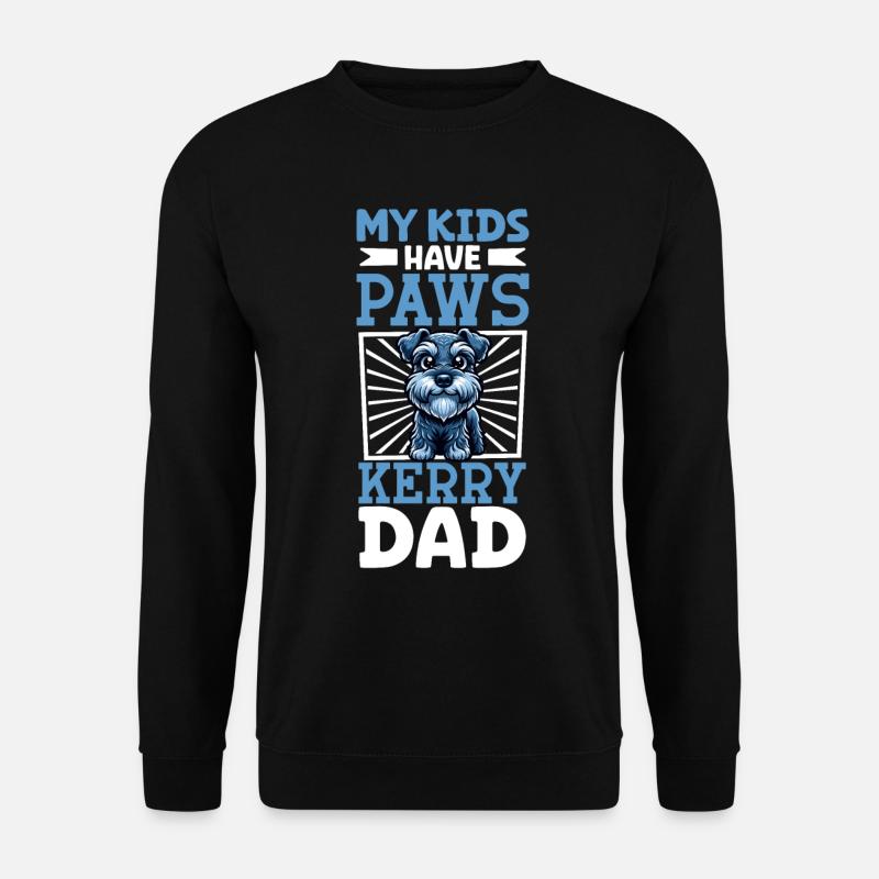 Kerry Blue Terrier Dad - Unisex Sweatshirt - black