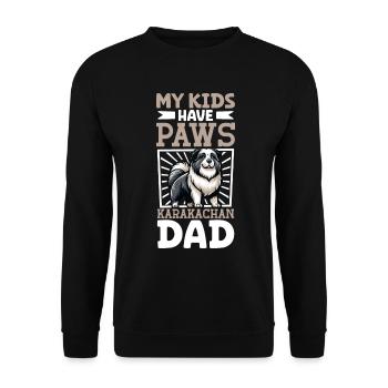 Karakakan Papa - Sweat-shirt Unisexe - noir - Devant - Alina (178cm) & Michal (187cm)