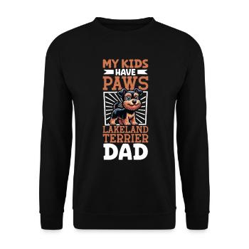 Papa Lakeland Terrier - Sweat-shirt Unisexe - noir - Devant - Alina (178cm) & Michal (187cm)