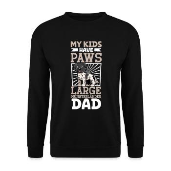 Grand papa de Münsterland - Sweat-shirt Unisexe - noir - Devant - Alina (178cm) & Michal (187cm)
