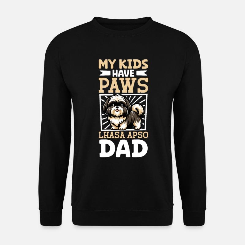 Lhasa Apso Dad - Unisex Sweatshirt - black