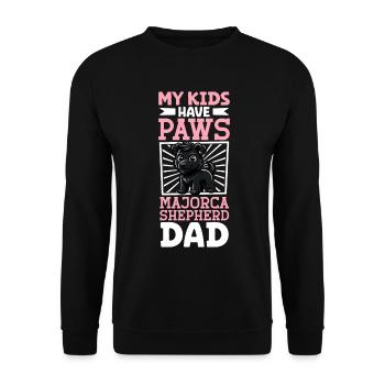 Ca de bestiar Papa - Unisex Pullover - Schwarz - Vorne - Alina (178cm) & Michal (187cm)