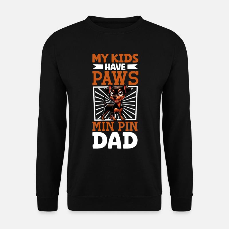 Zwergpinscher Papa - Unisex Pullover - Schwarz