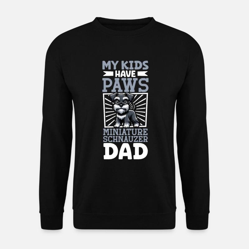 Zwergschnautzer Papa - Unisex Pullover - Schwarz