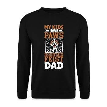 Mountain Feist Papa - Unisex Pullover - Schwarz - Vorne - Alina (178cm) & Michal (187cm)