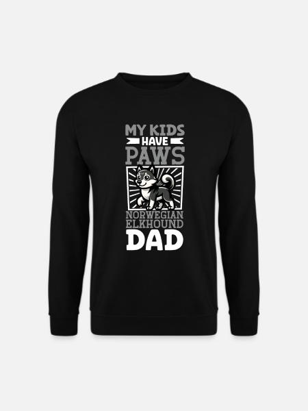 Norwegian Elkhound Dad - Unisex Sweatshirt - black