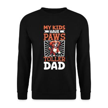 Papa retriever de canard de la Nouvelle-Écosse - Sweat-shirt Unisexe - noir - Devant - Alina (178cm) & Michal (187cm)