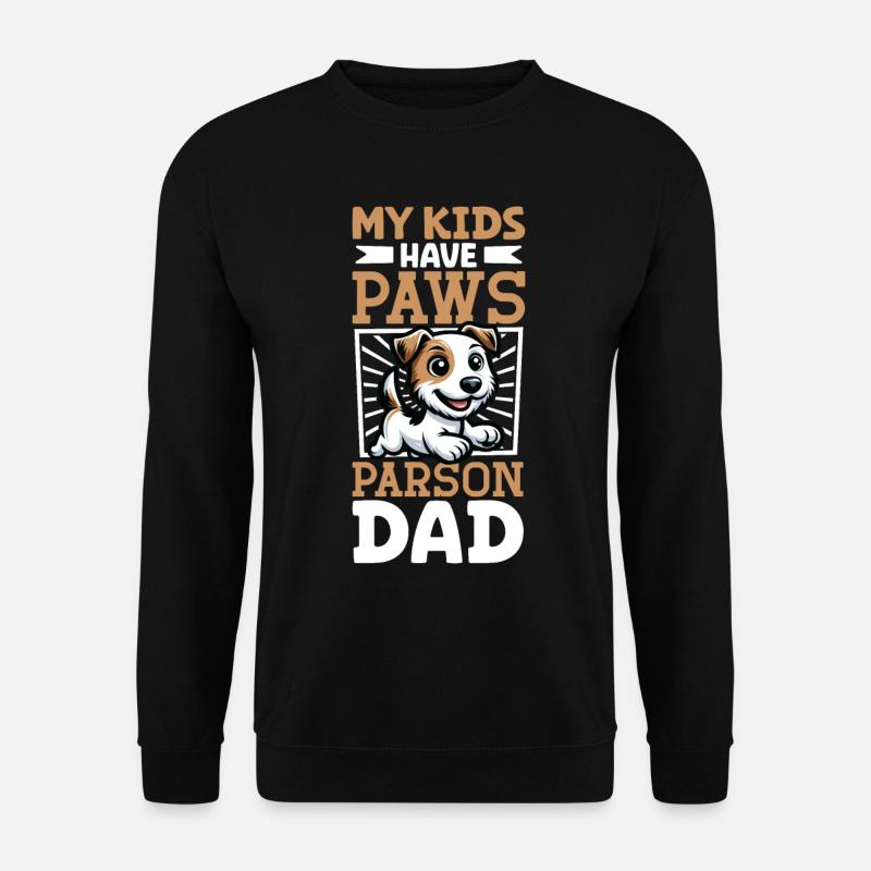 Parson Russell Terrier papa - Sweat-shirt Unisexe - noir