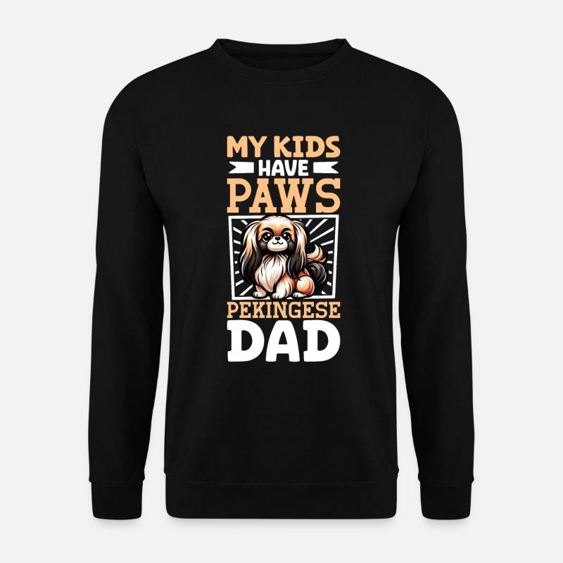 Pekingese dad - Unisex Sweatshirt - black