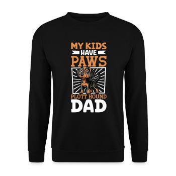 Chien de Plott Papa - Sweat-shirt Unisexe - noir - Devant - Alina (178cm) & Michal (187cm)