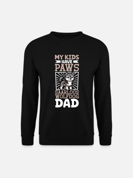 Saarloos Wolfdog Dad - Unisex Sweatshirt - black