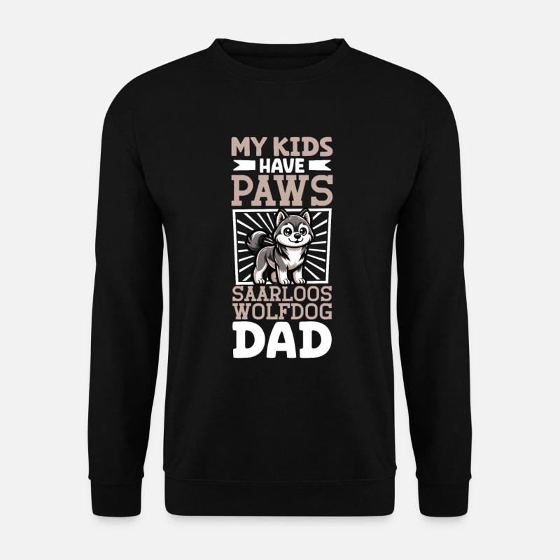 Saarlooswolfhund Papa - Unisex Pullover - Schwarz