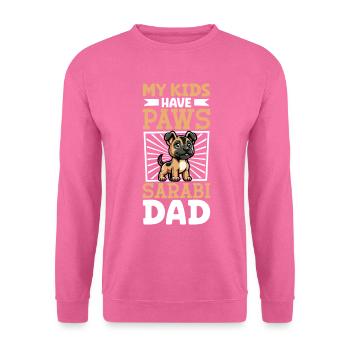 Zentral persischer Hirtenhund Qhadrejooni Papa - Unisex Pullover - Pink - Vorne