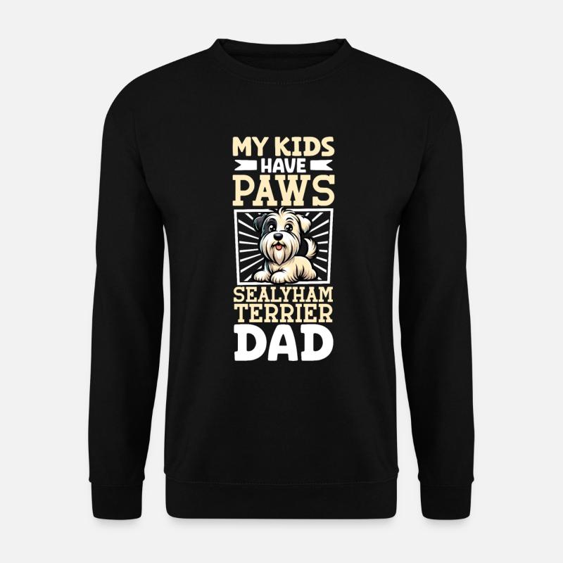 Sealyham Terrier Papa - Unisex Pullover - Schwarz