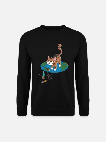 Flat Earth Verschwörungstheorie für Flat Earth - Unisex Pullover - Schwarz