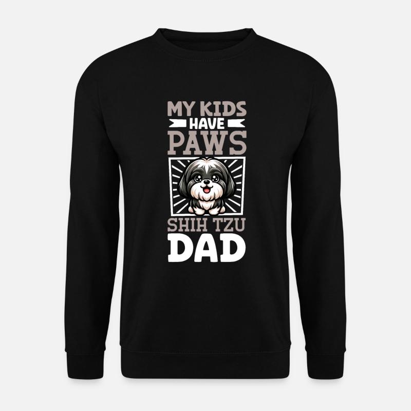 Shih Tzu Papa - Unisex Pullover - Schwarz