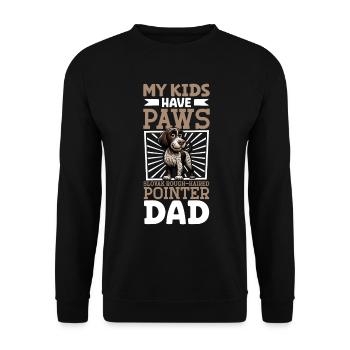 Slovensky hrubosrsty stavac Papa - Unisex Pullover - Schwarz - Vorne - Alina (178cm) & Michal (187cm)