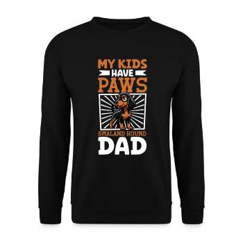 Smålandsstövare Papa - Unisex Pullover - Schwarz - Vorne - Alina (178cm) & Michal (187cm)
