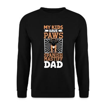 Mastín Español Papa - Unisex Pullover - Schwarz - Vorne - Alina (178cm) & Michal (187cm)