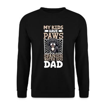 Spanish Water Dog Dad - Unisex Sweatshirt - black - Front - Alina (178cm) & Michal (187cm)