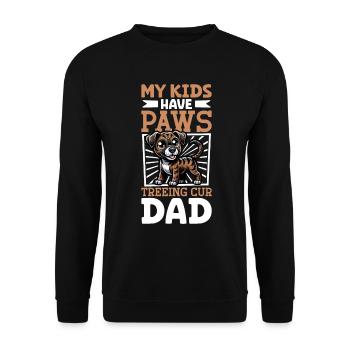 Treeing Cur Papa - Unisex Pullover - Schwarz - Vorne - Alina (178cm) & Michal (187cm)