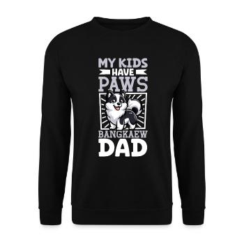 Thai Bangkaew Dog Papa - Unisex Pullover - Schwarz - Vorne - Alina (178cm) & Michal (187cm)