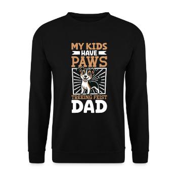 Mountain Feist Papa - Unisex Pullover - Schwarz - Vorne - Alina (178cm) & Michal (187cm)