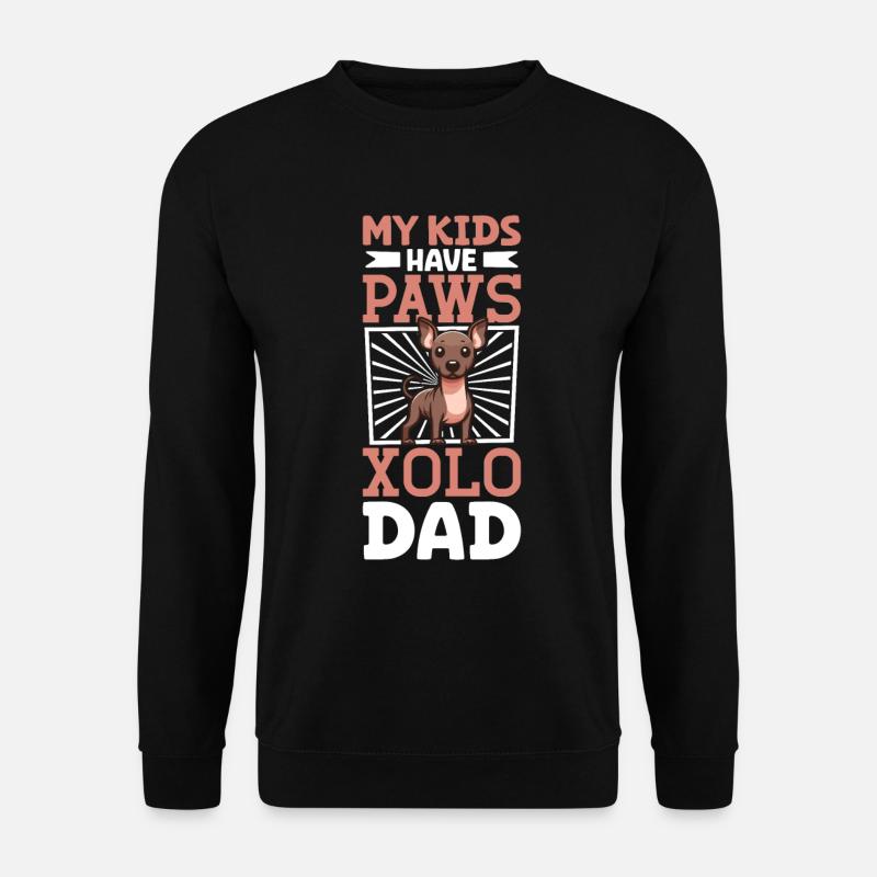 Xoloitzcuintle Papa - Unisex Sweatshirt - black